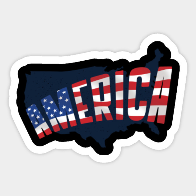America USA Usa Sticker TeePublic